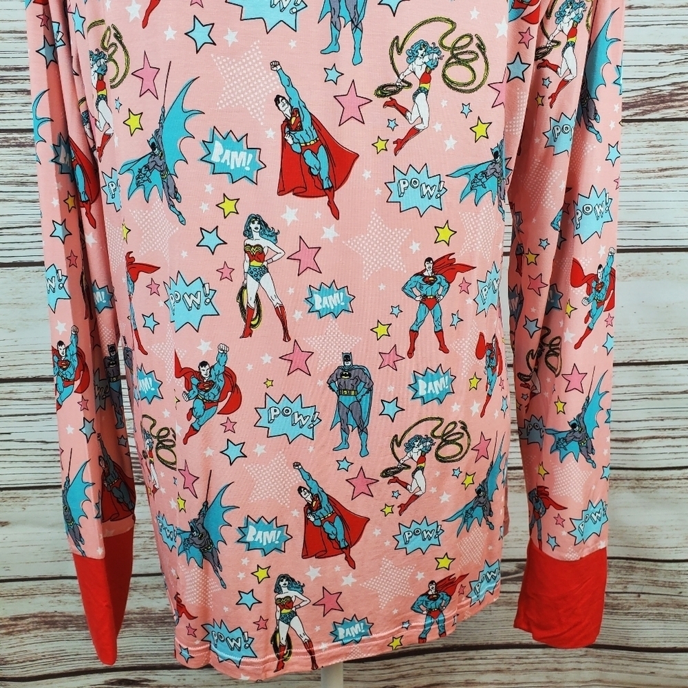 NWT Little Sleepies Womens Large DC Justice League 2-PC Pajamas Top Pants    #59 - Picture 8 of 15